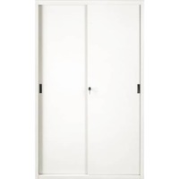 Armadio in metallo a porte scorrevoli 612 - 120x45x200 cm Tecnical 2 bianco