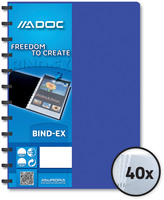 ADOC Sichtbuch Standard A4 5842.400 blau 40 Taschen