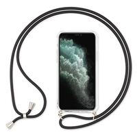 NALIA Necklace Cover with Band compatible with iPhone 11 Pro Max Case, Slim Protective Transparent Hardcase & Adjustable Holder Strap, Easy to Carry Crossbody Phone Skin Bumper ...