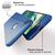 NALIA Custodia Integrale compatibile con iPhone 7, Cover Protettiva Fronte e Retro & Vetro Temperato, Case Rigida Protezione Telefono Cellulare Bumper Sottile Blu