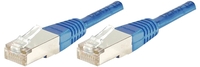 Patchkabel S/FTP (PIMF), CAT.6A EIA/TIA, Class EA, blau, 5,0 m