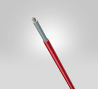 Copolymer-Photovoltaik-Kabel, halogenfrei, H1Z2Z2-K, 10 mm², rot, Außen-Ø 7,1 mm