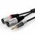 Sommer Cable HBA-3SM2-0300 Audio Átalakító kábel [1x XLR dugó, 3 pólusú - 1x Jack dugó, 3,5 mm-es] 3.00 m Fekete