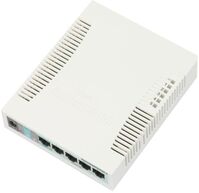 RouterBOARD 260GS 5-port Gigabit smart switch with SFP cage, SwOS, plastic case, PSU Network Switches