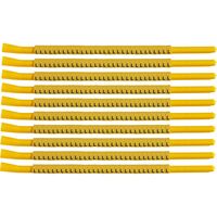 Clip Sleeve Wire Markers SCNG-18-L, Black, Yellow, Kábeljelölok