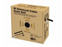 M Universal Cable Sock Roll Black 40mm-W 50m-L Egyéb