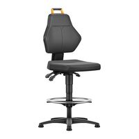 Industrial swivel chair, black