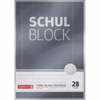 Schulblock Premium A4 90g/qm 50 Blatt Lineatur 28