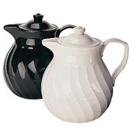 Kinox Insulated Tea Pot in White with Tilt and Pour Mechanism 1Ltr / 35 oz
