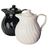 Kinox Insulated Tea Pot in White with Tilt and Pour Mechanism 1Ltr / 35 oz