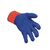 Pair Of Freezer Gloves in Orange / Blue - Medical Examination Cooking - One Size