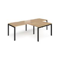 Adapt double straight desk with return desk