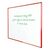 Shield® deluxe coloured frame magnetic whiteboards, 900 x 1200mm, red