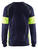 Langarm Shirt 3520 marineblau/gelb - Rückseite