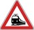 Verkehrszeichen VZ 151 Bahnübergang, SL 630, Rundform, RA 1