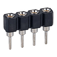 TruConnect 4 Way 2.54mm Single In Line Socket