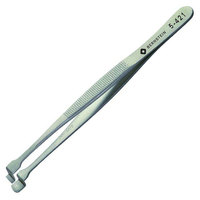 Bernstein 5-421 Wafer Tweezers 130mm With Graduated Lower Paddle No Teeth