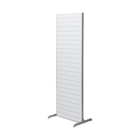 Panneau rainuré mobile Flexislot "Construct-Straight" | blanc signalisation sim. RAL 9016