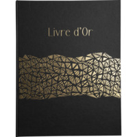 Livre d'or 100 pages tranche or Aramy