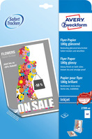 Inkjet Flyer-Papier, A4, beidseitig beschichtet, 180 g/m², 40 Blatt