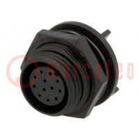 Connector: circular; socket; female; PIN: 12; Buccaneer 400; IP68