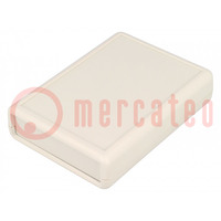 Enclosure: with panel; with flap on baterries; 1593; X: 66mm; ABS