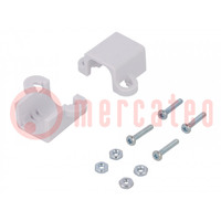 Bracket; white; for micromotors in size 10 x 12 x 24 mm; 2pcs.