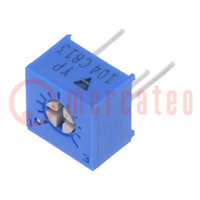 Potentiometer: montage-; enkel draai,liggend; 100kΩ; 500mW; ±10%