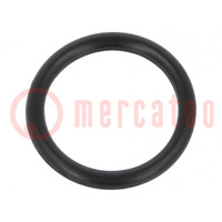 O-ring gasket; NBR rubber; Thk: 1.5mm; Øint: 11mm; black; -30÷100°C