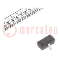 Transistor: N-MOSFET; unipolar; 60V; 0,3A; 150mW; SC75