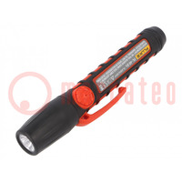 LED torch; 142x30x26mm; Features: waterproof enclosure; IP67