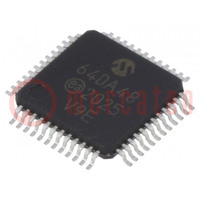 IC: AVR microcontroller; TQFP48; 1.8÷5.5VDC; Cmp: 3; AVR64; AVR-DA