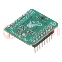 Click board; temperatuursensor; 1-wire; MAX31825; 3,3VDC