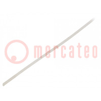 Insulating tube; silicone; natural; Øint: 0.5mm; Wall thick: 0.2mm