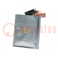 Protection bag; ESD; L: 457mm; W: 457mm; Thk: 106um; <1TΩ