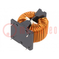 Inductor: wire with current compensation; THT; 17.8mH; 30.59mΩ
