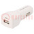 USB power supply; USB A socket; Sup.volt: 12÷24VDC; 5V/2.4A