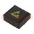 Box with foam lining; ESD; 60x60x25mm; cardboards; black; <100kΩ