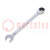 Wrench; combination spanner; 10mm; chromium plated steel