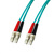 LEONI LWL-Kabel duplex 50/125µm OM3, Suhner LC/LC, 2 m