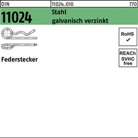Federstecker DIN 11024 6,3/26,1-34 Stahl