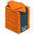 Mikrofasertuch, 1 VE =10 Tücher, Maße (BxH): 40,0 x 40,0 cm Version: 06 - orange