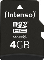 Intenso microSD-Card Class10 4GB Speicherkarte