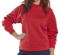 Beeswift Polycotton Sweatshirt Red M