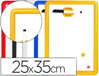Pizarra mini colores surtidos con rotulador + borrador magnético (25x35 cm) de Liderpapel