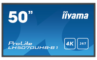 iiyama LH5070UHB-B1 Signage Display Digital signage flat panel 125.7 cm (49.5") VA 700 cd/m² 4K Ultra HD Black Built-in processor Android 9.0 24/7