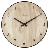 NeXtime Edge Wood Mini Quarzuhr Rund Holz