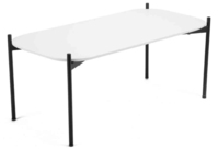 PaperFlow TBM1P100.01.13 Table à café, latérale et de salon Pupitre Forme rectangulaire 4 pieds