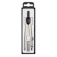 Rotring S0676530 compasso Nero, Stainless steel