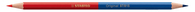STABILO Original, kleurpotlood, voor haarfijne lijnen, met elastische kern, rood- blauw, per stuk